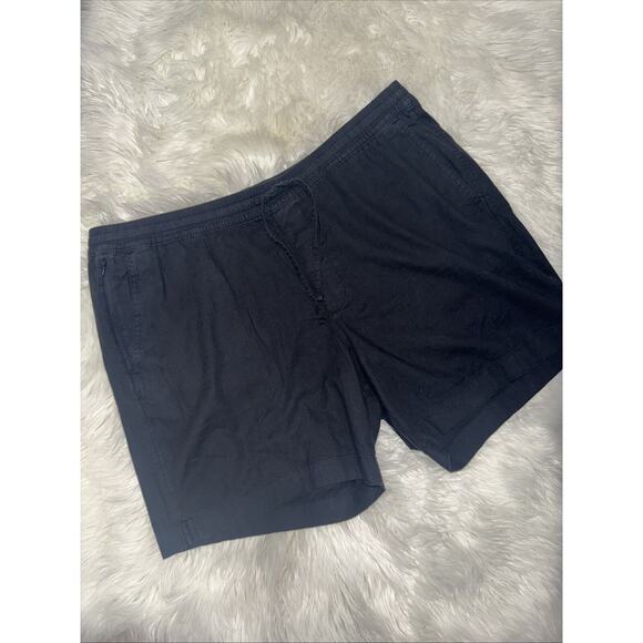 Abercrombie & Fitch Men's Black Elastic Waist Drawstring Stretch Shorts Size 2XL - Picture 1 of 9